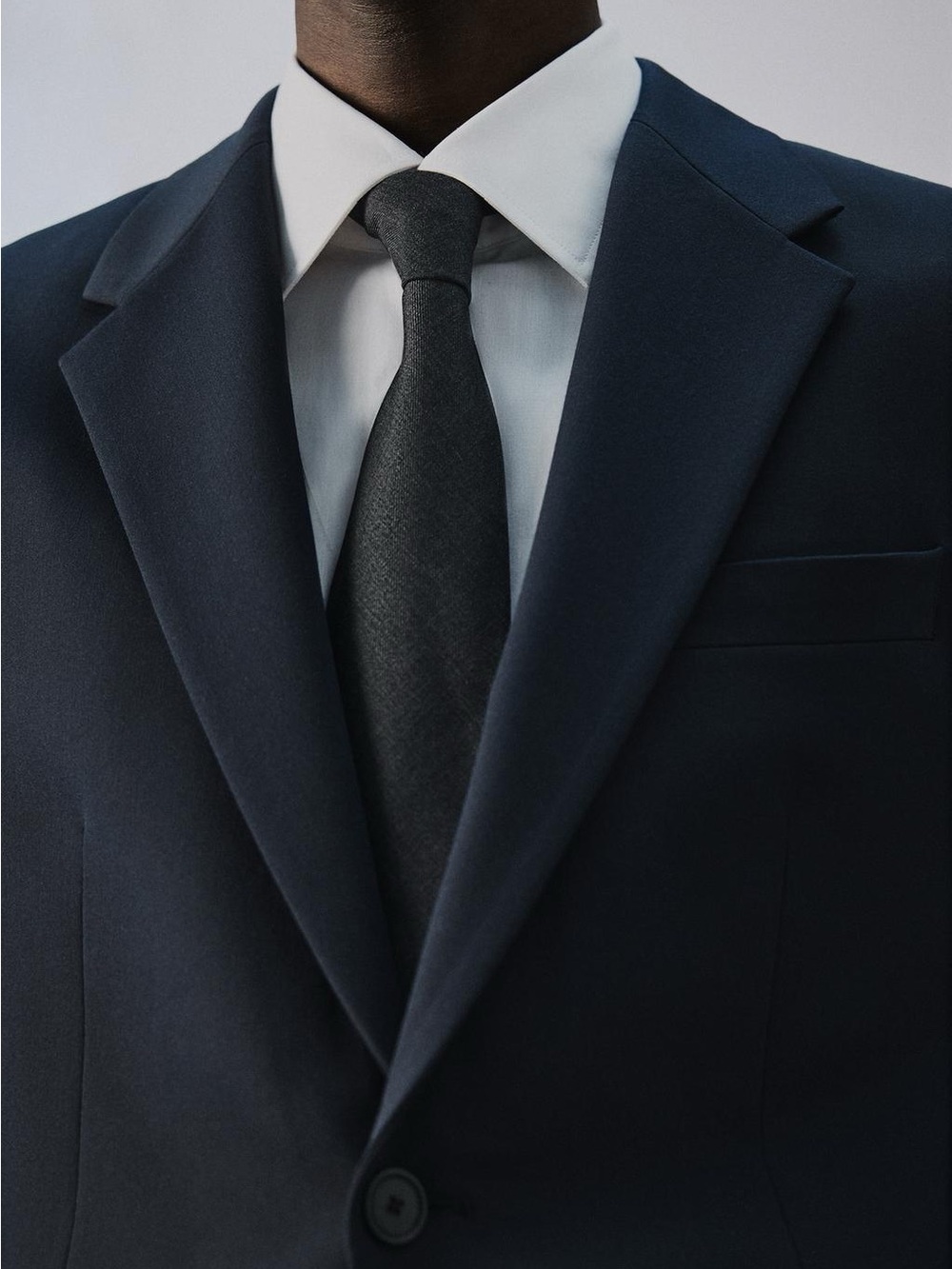 Zara Men's Dark Navy Two-Button Comfort Blazer Sport Coat Jacket size XL